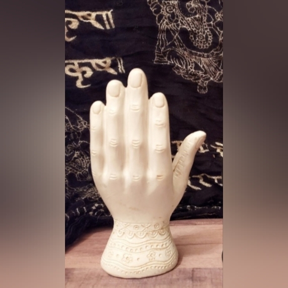 White Ancient Palmistry Hamsa Hand of Fatima/of God Psychic Tarot Fortune Teller - Picture 4 of 14